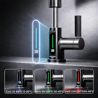 Pull-Out Kitchen Faucet, 5 Spray Modes