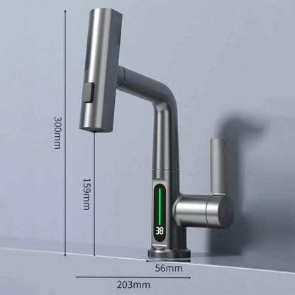 Pull-Out Kitchen Faucet, 5 Spray Modes