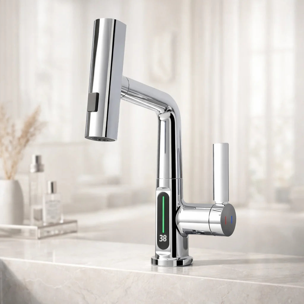 Pull-Out Kitchen Faucet, 5 Spray Modes
