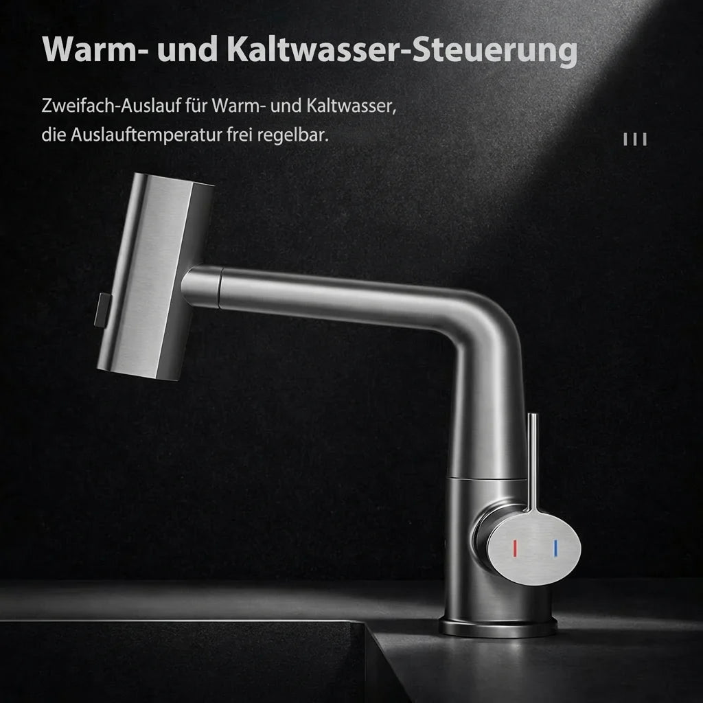 Pull-Out Kitchen Faucet, 5 Spray Modes