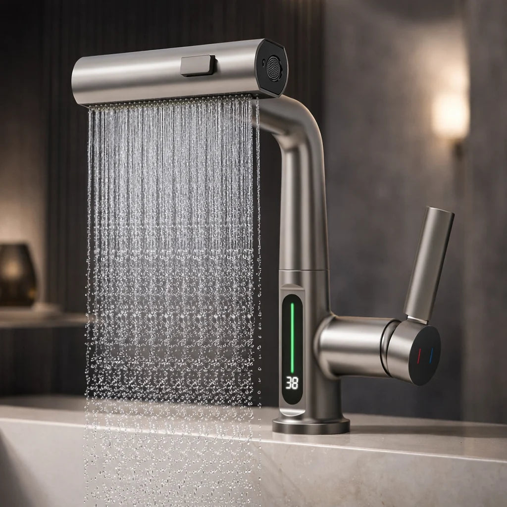Pull-Out Kitchen Faucet, 5 Spray Modes