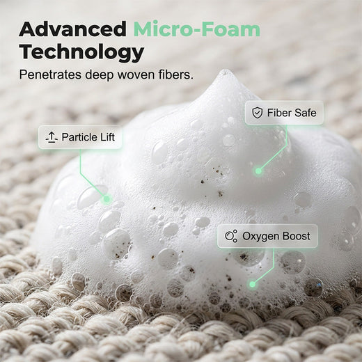 Waterless Carpet Stain Remover, Micro Foam Spot Cleaner with Towel for Rugs and Fabrics, 60 ml