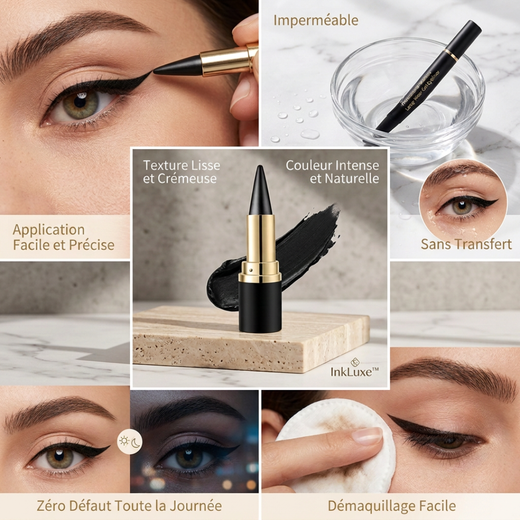 Waterproof Eyeliner, Smudge Proof Creamy Eyeliner for Precise Lines & Bold Wings