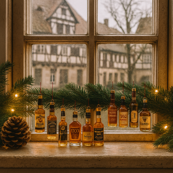 Whiskey Advent Calendar for Men, 24 Day Home Bar Christmas Countdown Gift