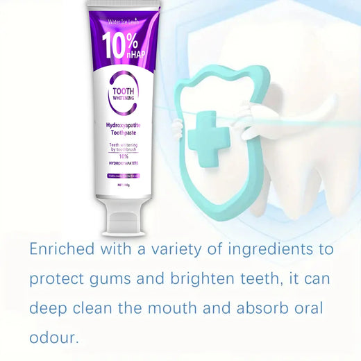 Whitening Toothpaste with 10% Hydrogen Peroxide, Gentle Daily Toothpaste for Surface Stains & Fresh Breath