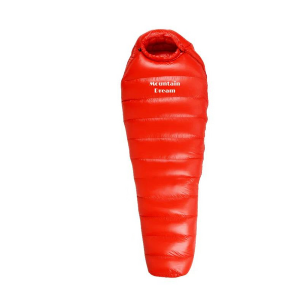 Winter Sleeping Bag, -4°F Rated Duck Down Rectangular Bag with Ripstop Nylon Shell for Camping and Hiking