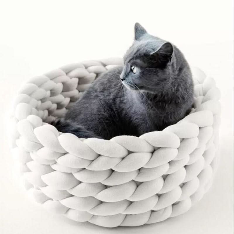 WOOLLYNEST Soft Woollen Basket for Pets