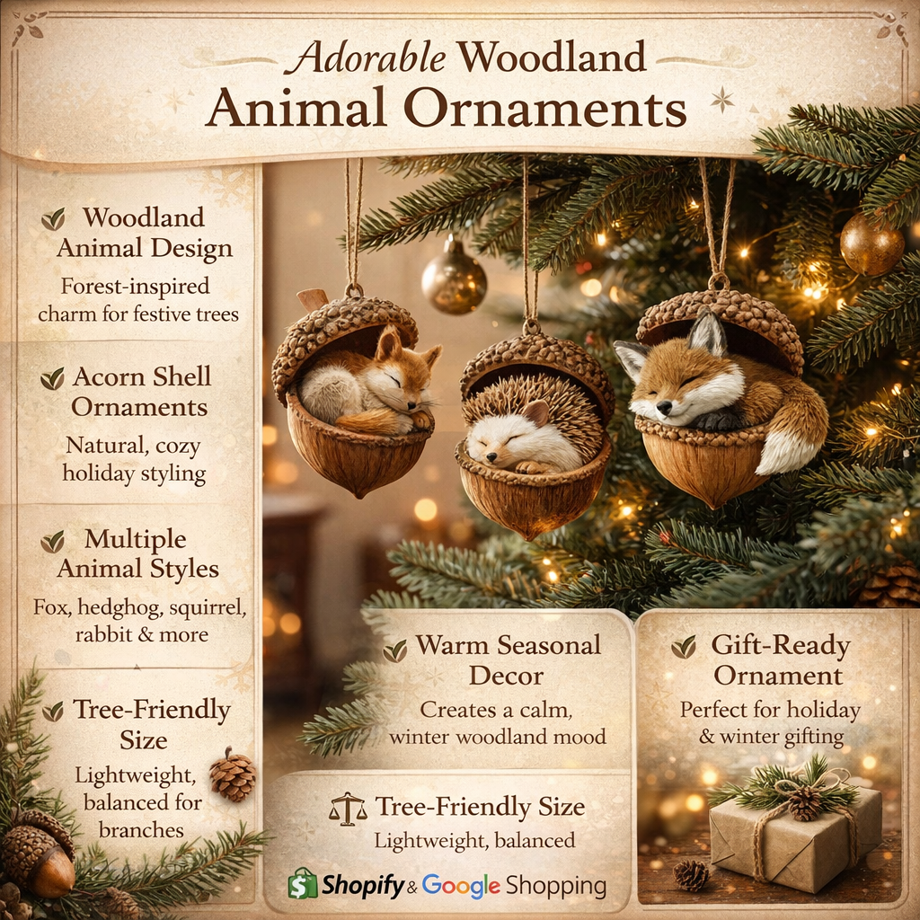 Woodland Animal Christmas Ornament – photo 8