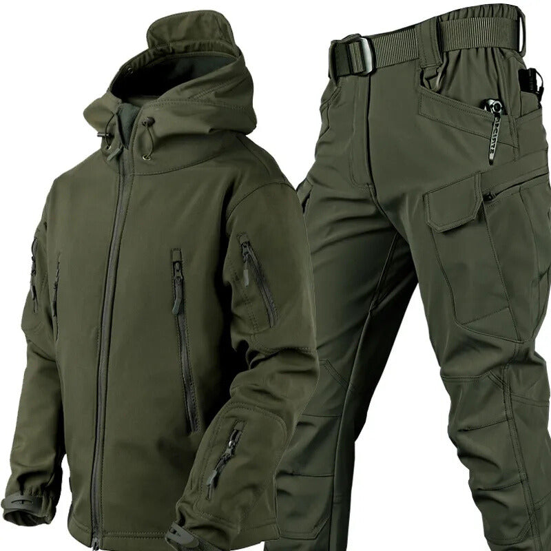 Waterproof Windproof Outdoor Set with Fleece Lining