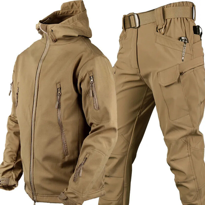 Waterproof Windproof Outdoor Set with Fleece Lining