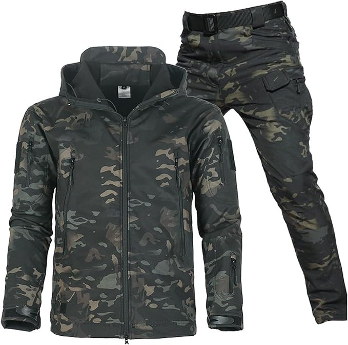 Waterproof Windproof Outdoor Set with Fleece Lining