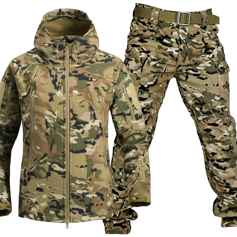 Waterproof Windproof Outdoor Set with Fleece Lining